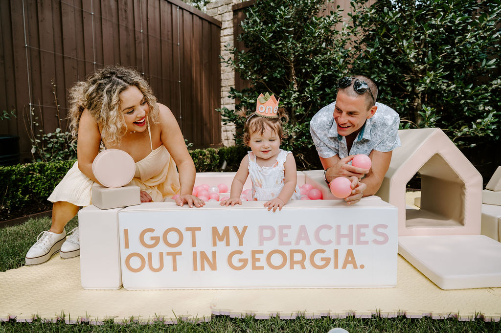 one sweet peach first birthday